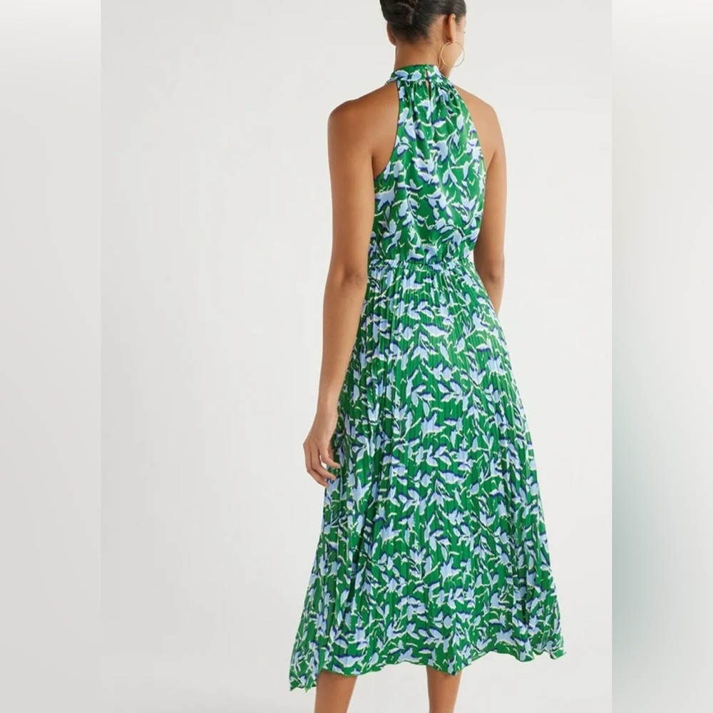 SCOOP- Floral Green and Blue Maxi Dress- Size 12-14 Nwt - Picture 7 of 8